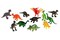 big mo's toys 75 piece party pack mini dinosaurs - plastic mini educational dinosaur animal toys - fun gift party